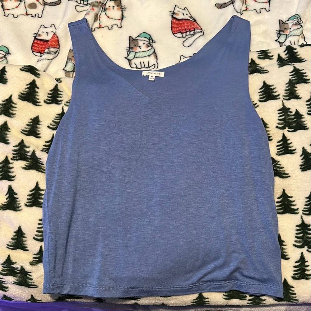 Blue tank top